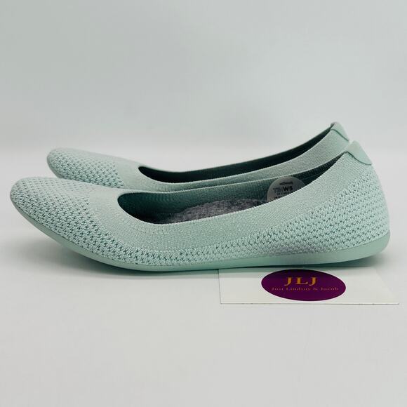 Allbirds Women's Tree Breezer Frost Blue Breathable Comfort Ballet Flats Size 5 - Picture 4 of 10